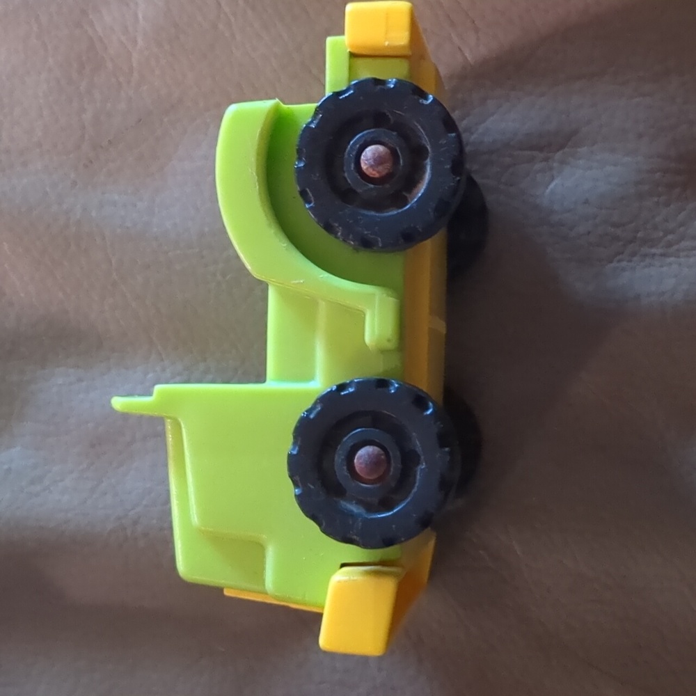 Vintage 70s Fisher-Price Little People #344 Green Semi Truck
